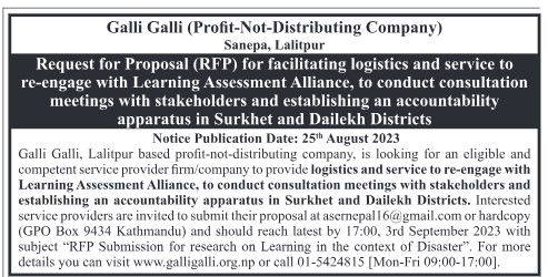 Request for Proposal (RFP)- Dailekh